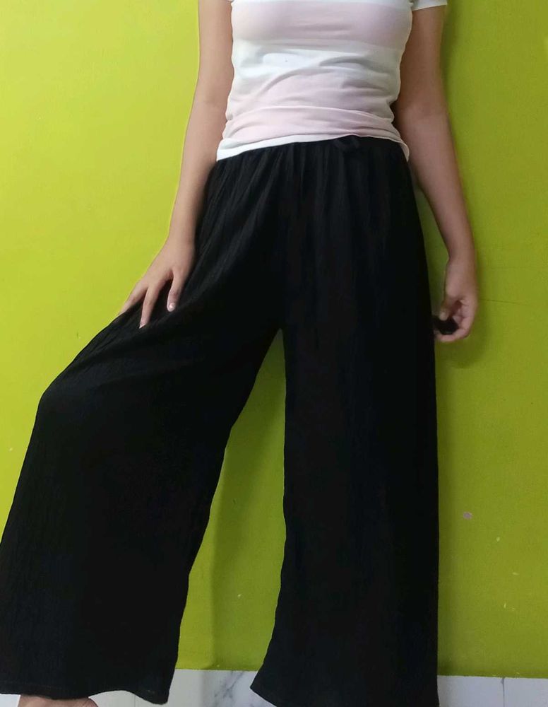 Flowy Black Palazzo Pants