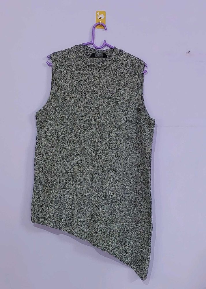 Dorothy Perkins Grey Asymmetric Sweater