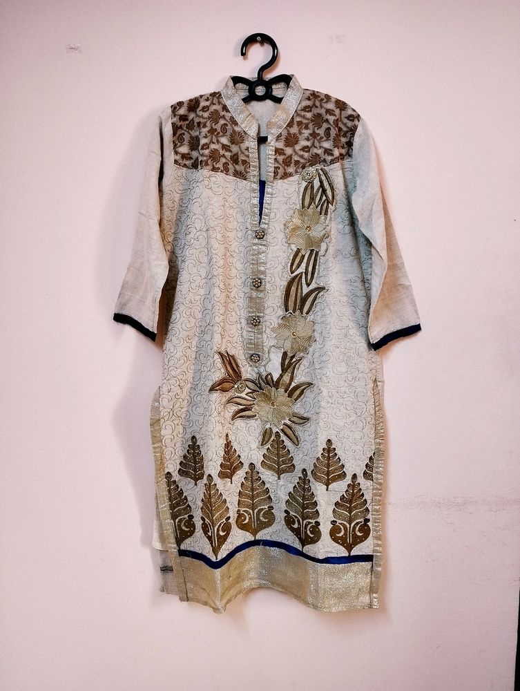 Golden Women Kurta