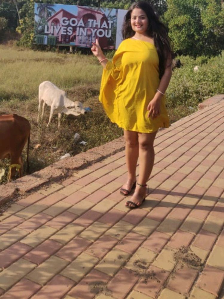 Yellow Short Dress