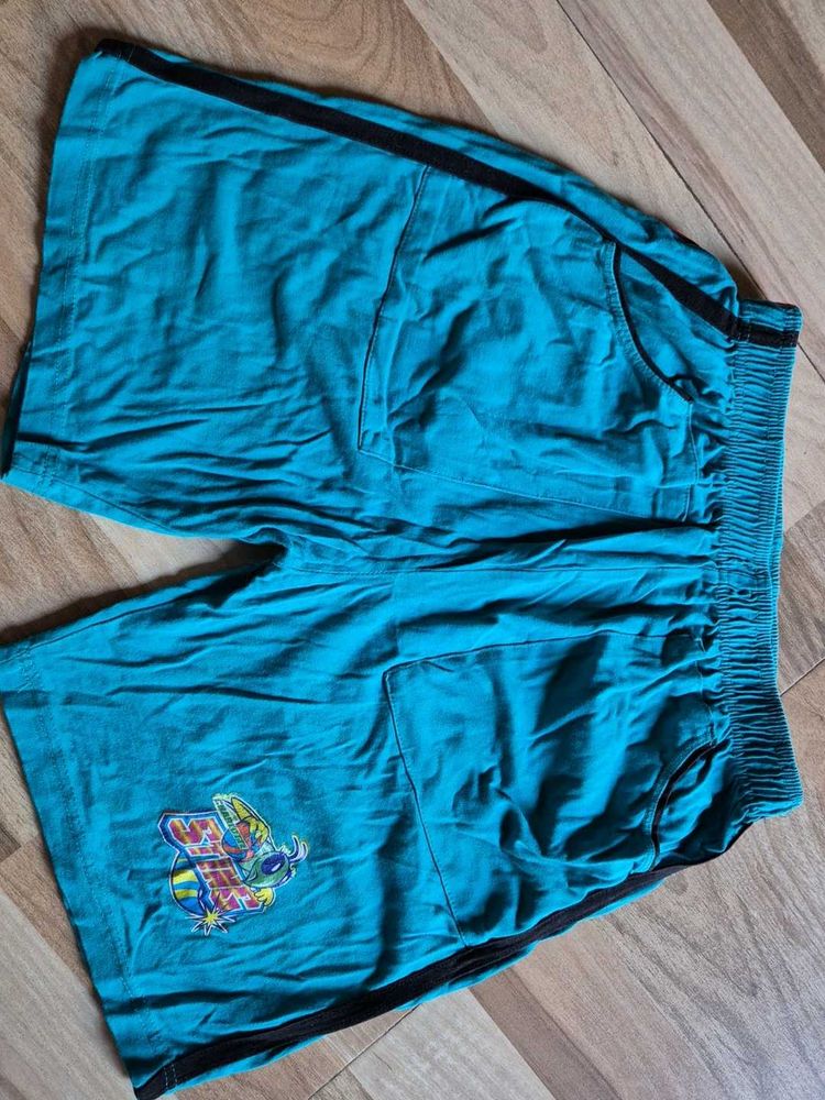 Cool Blue Striped Shorts