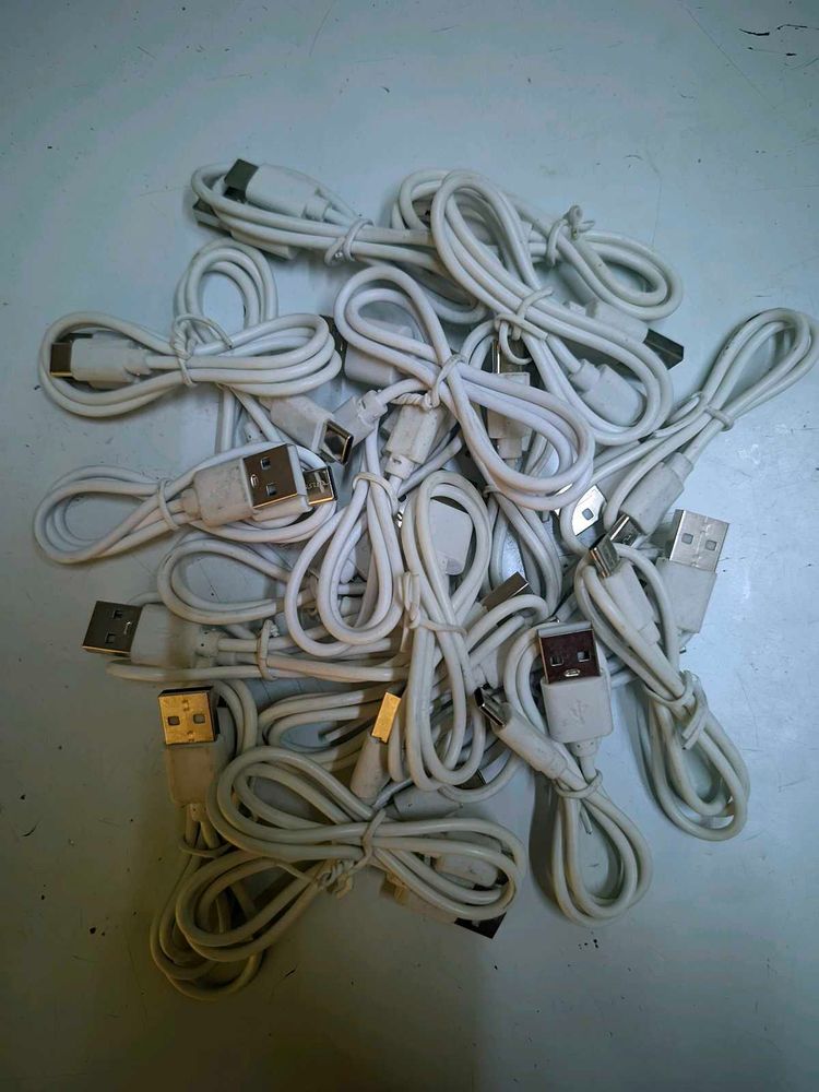 20pcs OF  White USB Cables TYPE-C Speed charging