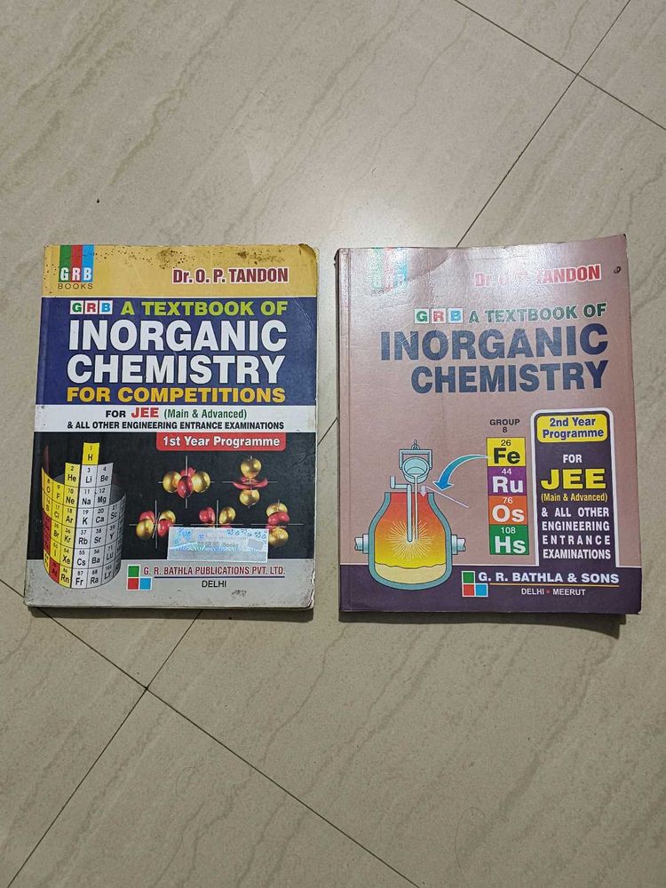 OP Tandon Chemistry Book For Jee
