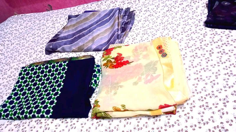 Elegant Sarees - Set of 3