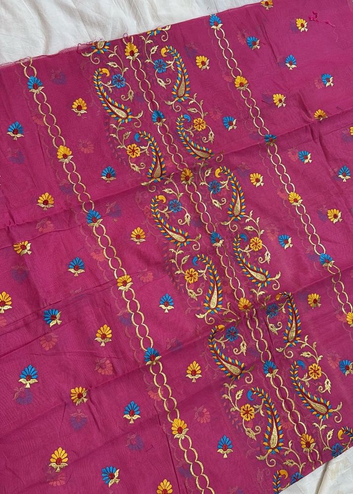 🩷Pure Cotton Embroidered Dress Material