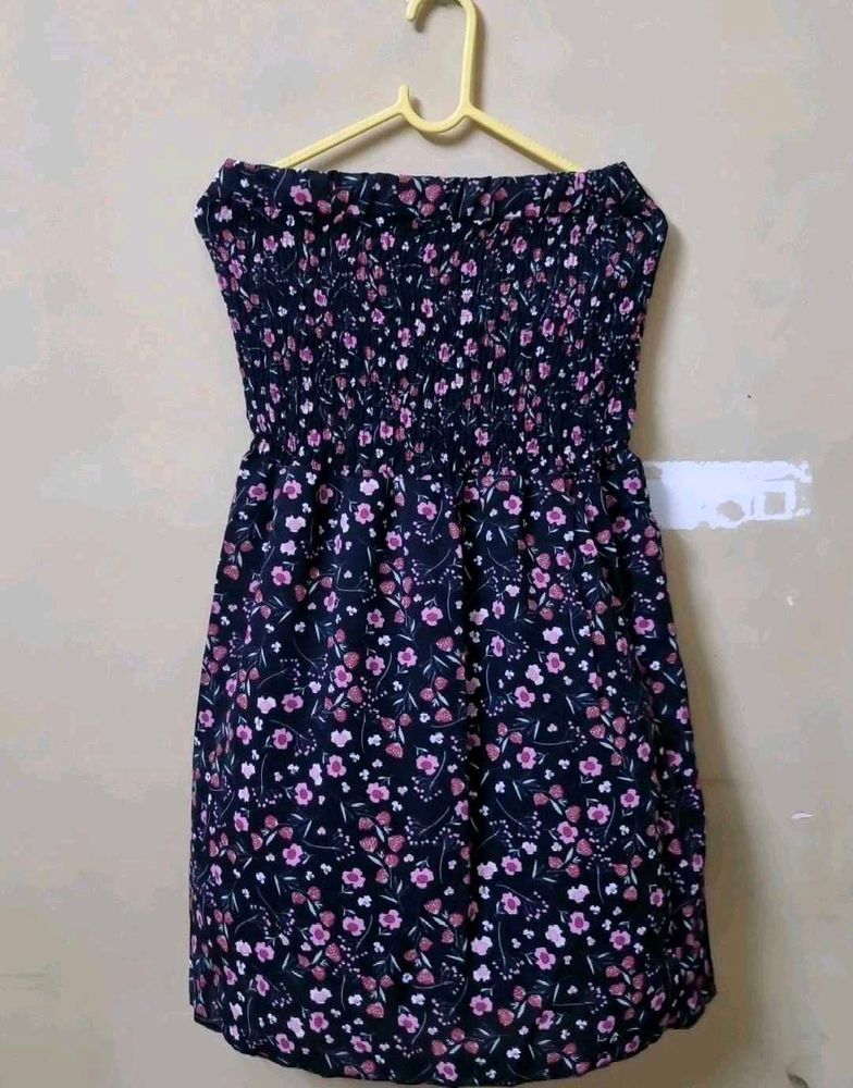 Floral Tube Mini Dress