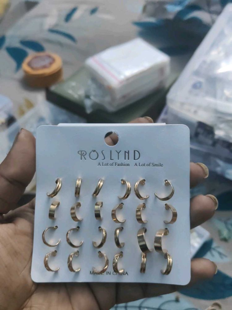 Small Hools Earrings Pack Of 4