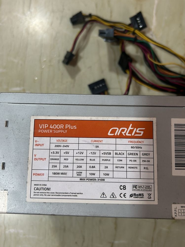 Artis power Supply For Desktop Pc