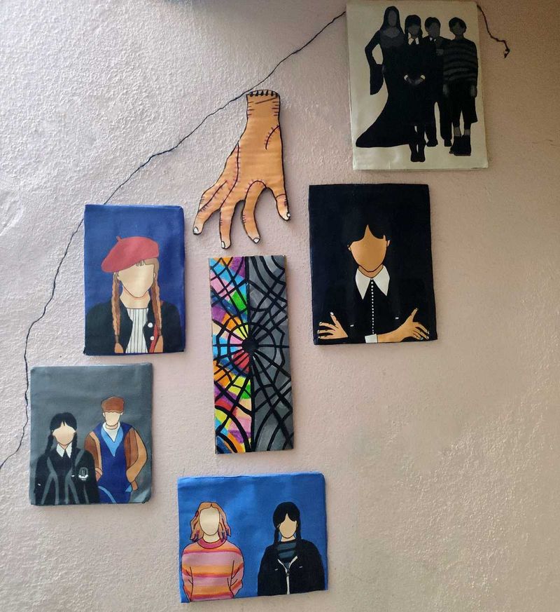 Custom Handmade "Wednesday" Series Wall Art Set