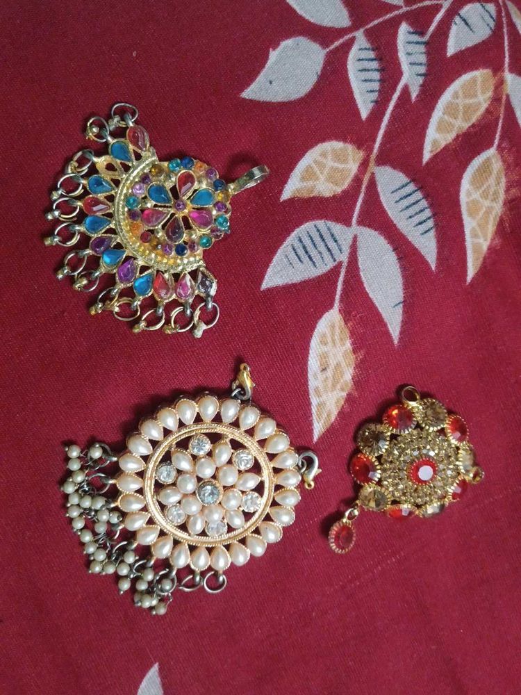 Set of 3 Indian pendants