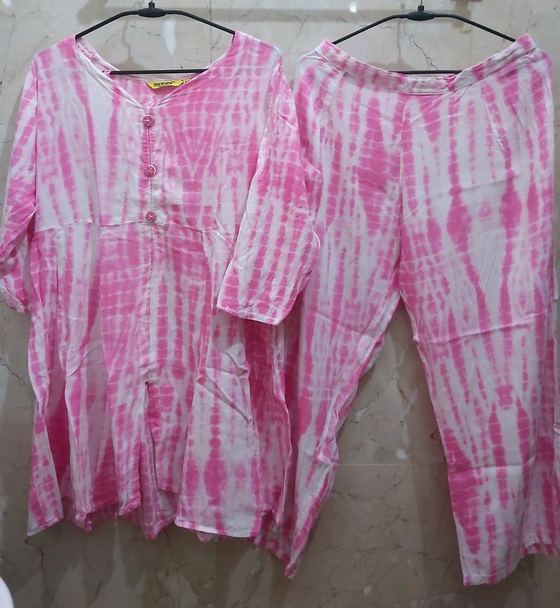 Women Pink Co-ords Set