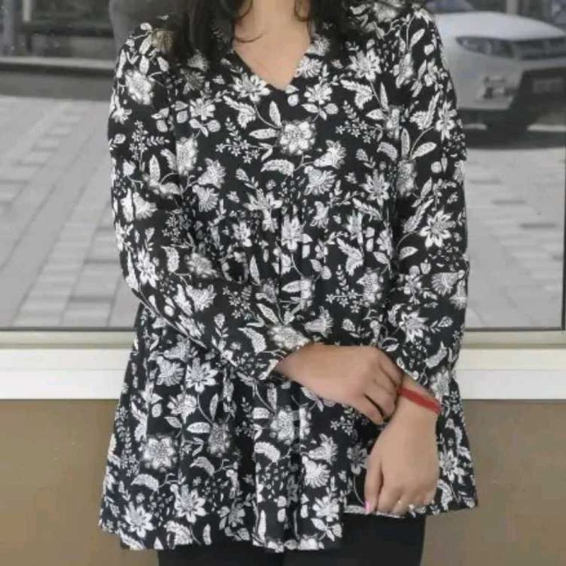 Black Colour Short Kurti