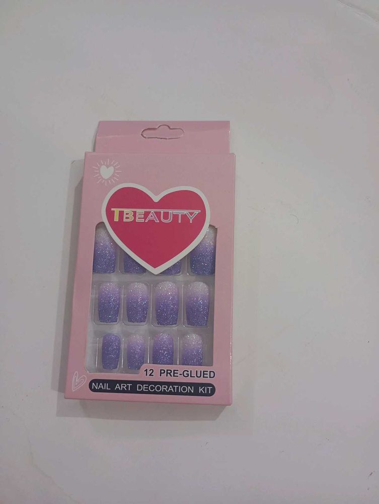 Purple Ombre Press-On Nails