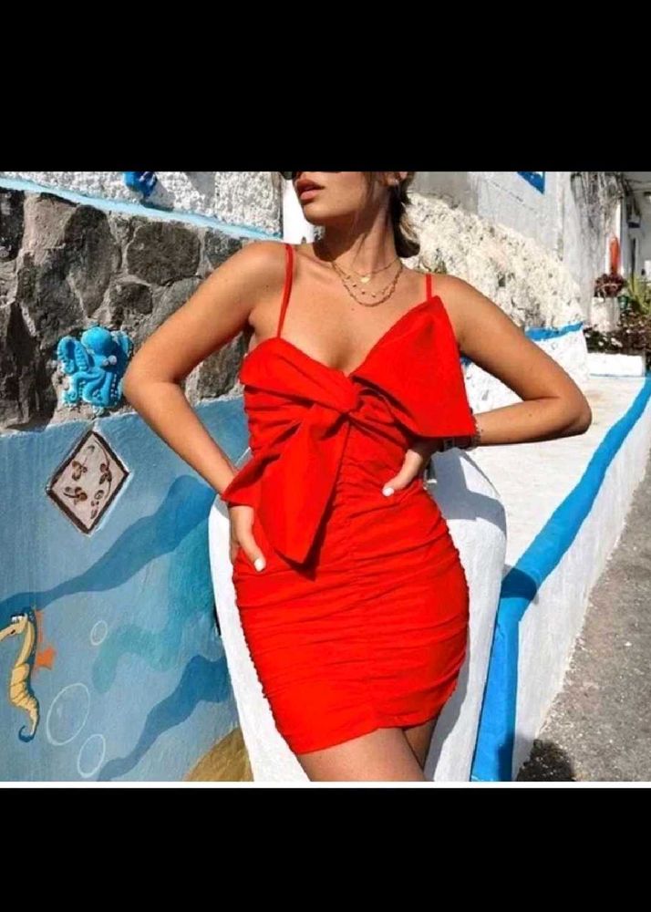 Zara Red Bodycon Dress