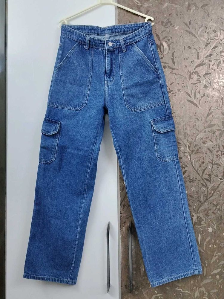 Blue Cargo Jeans