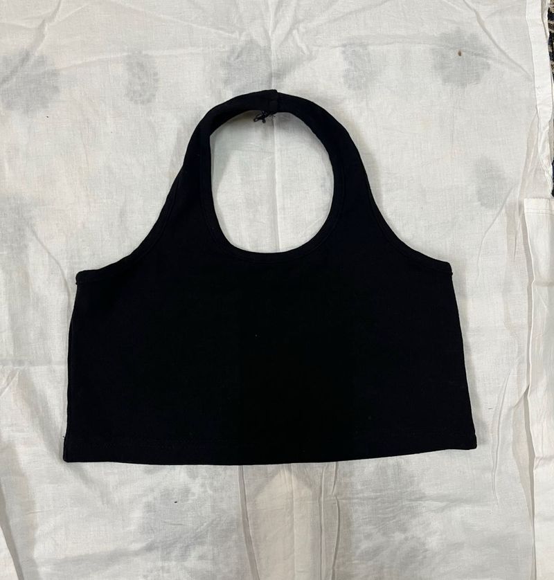 Black Halter Top