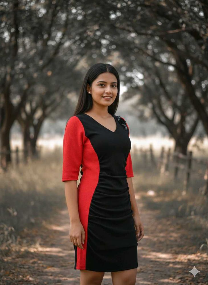 Chic Colorblock Bodycon Dress