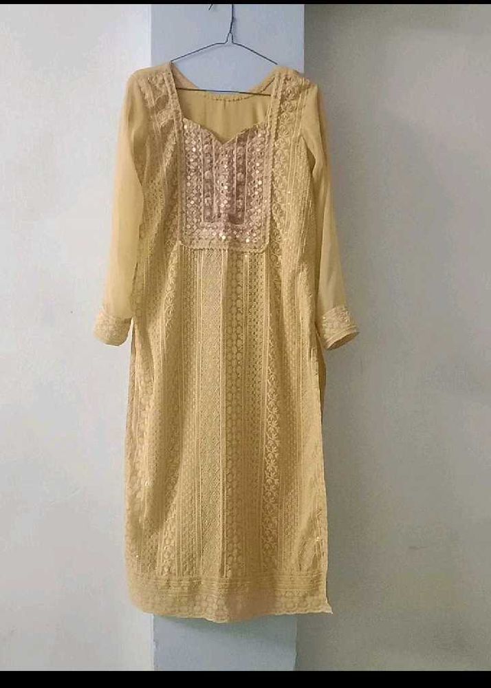 Kurti Pant With Embroidery Dupatta Work