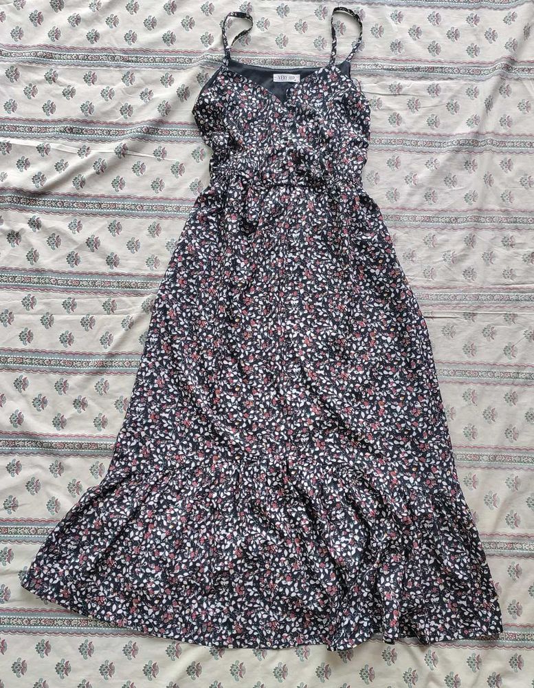 Floral Spaghetti Strap Maxi Dress