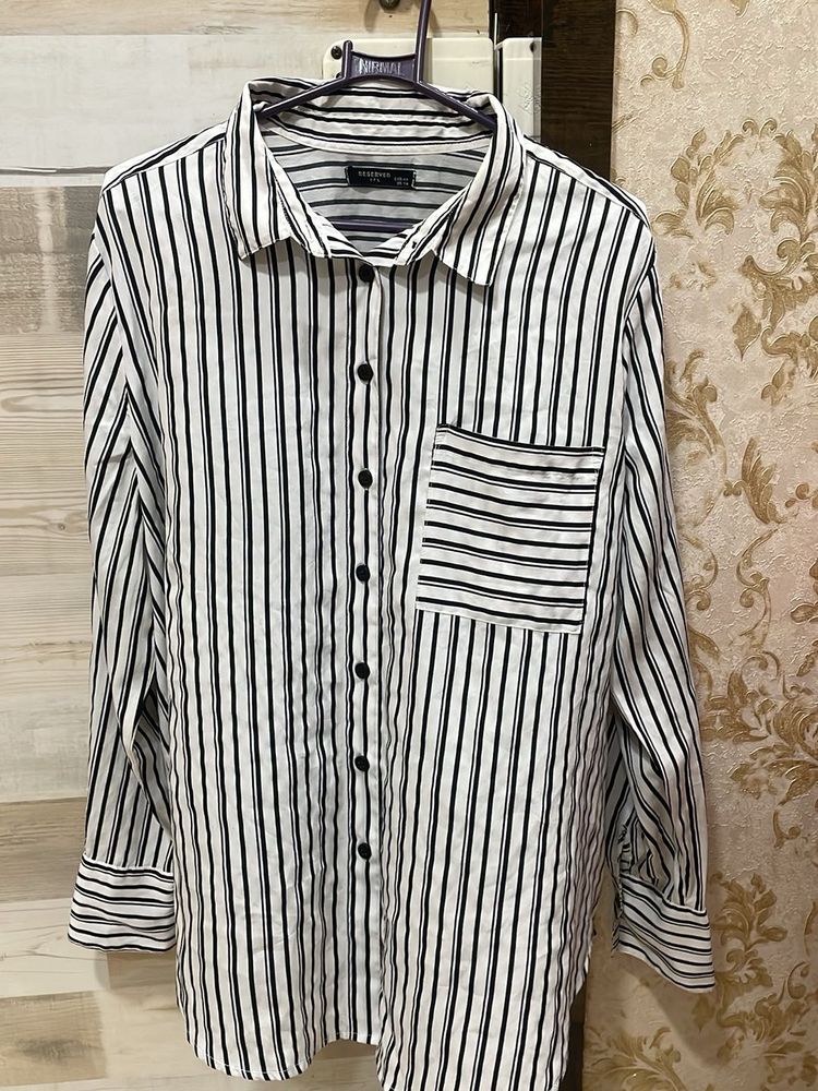 black and white stripe Shirt for her