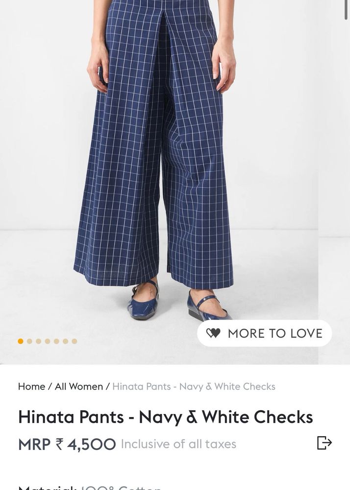 Nicobar Checkered Pants