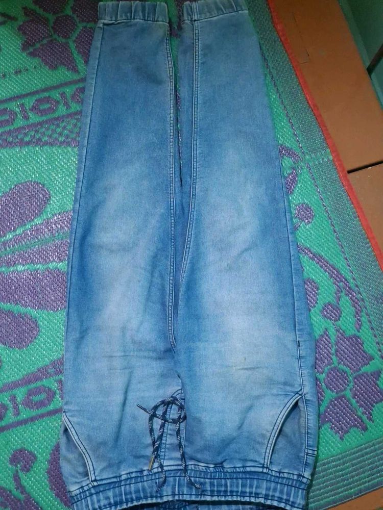 Denim Jogger Pants - Comfortable &amp; Stylish