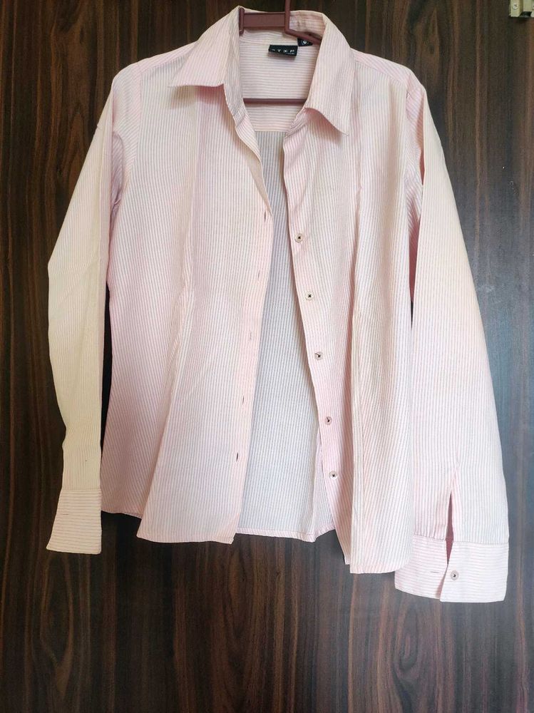 Stoppers Stop Ladies Formal Striped Shirt