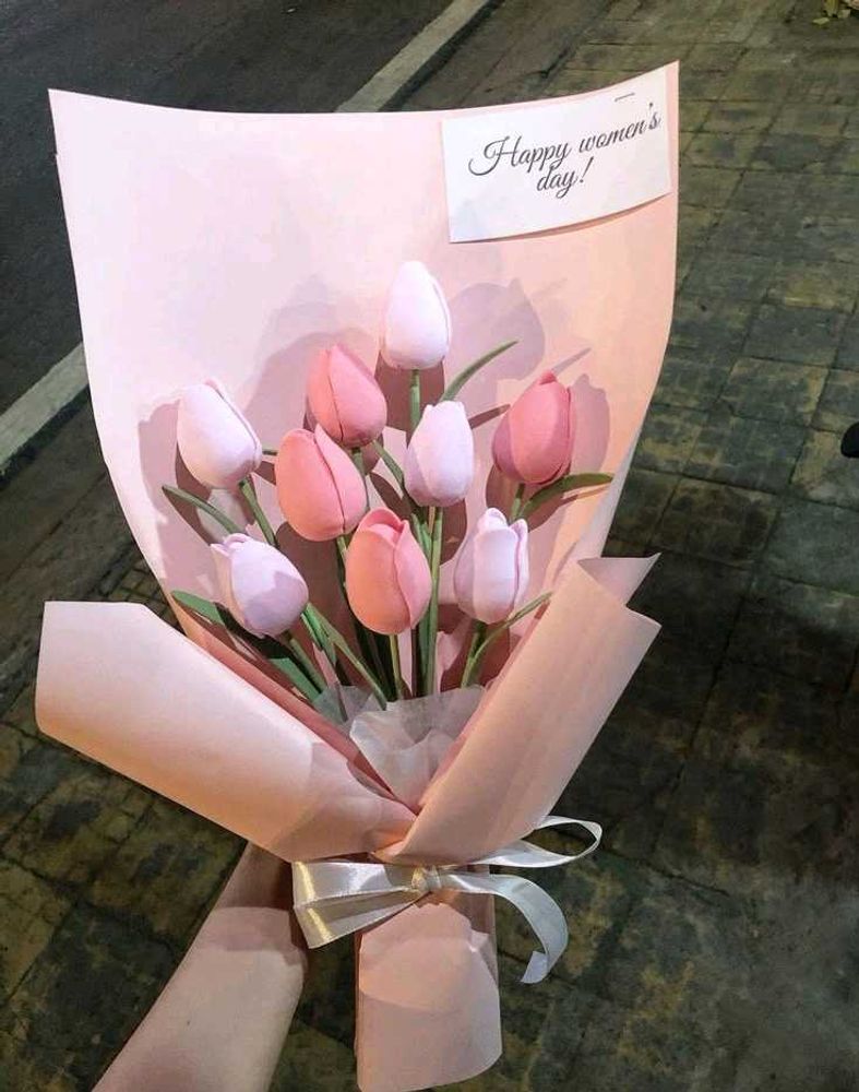 Viral Clay Tulips Bouquet 🌷💗⚡