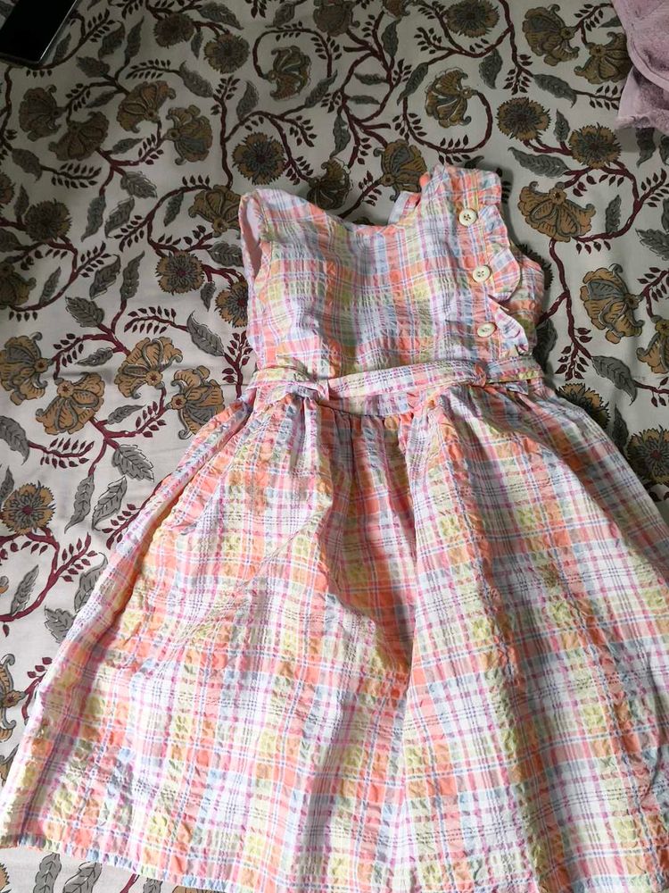 Cute Plaid Girls Dress