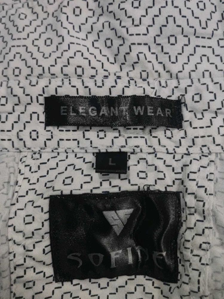 Sofide Geometric Print Shirt - L