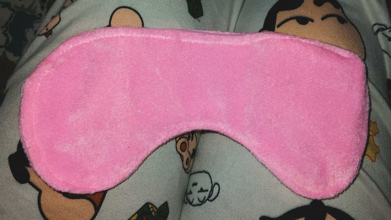 soft pink eye mask