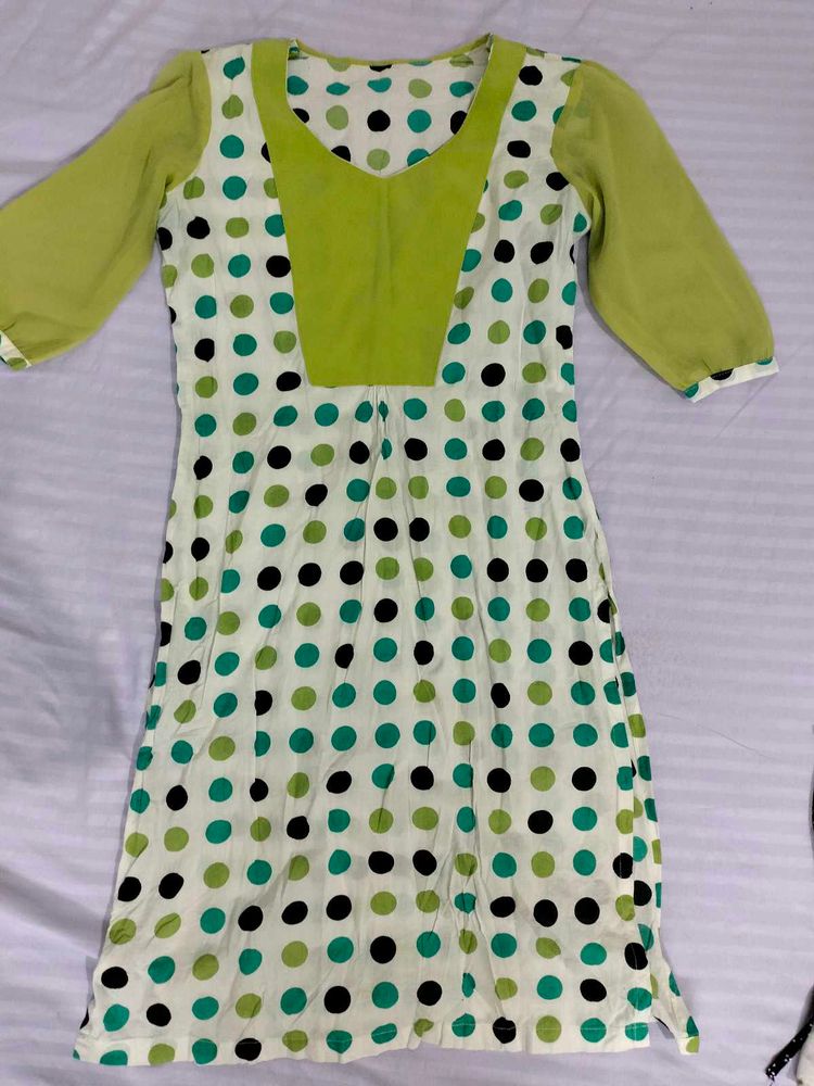 Polka Dot kurta
