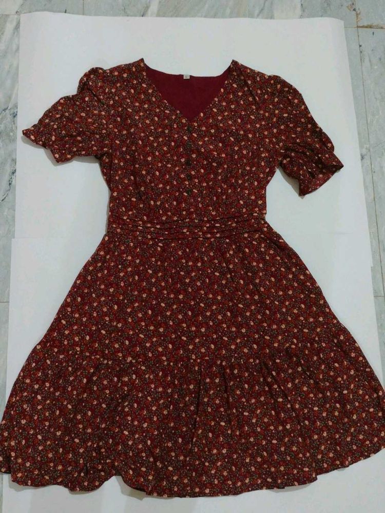 Floral Print Mini Dress