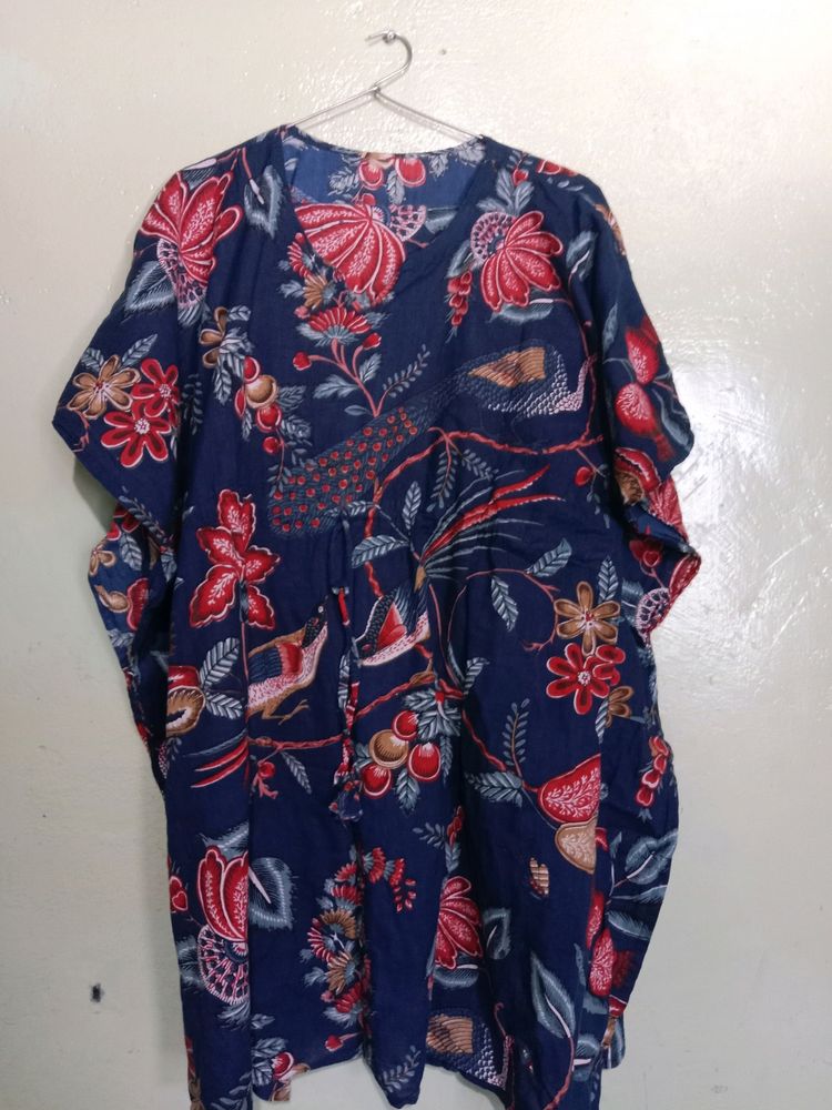 Jaipuri Kaftan Night Suit Set