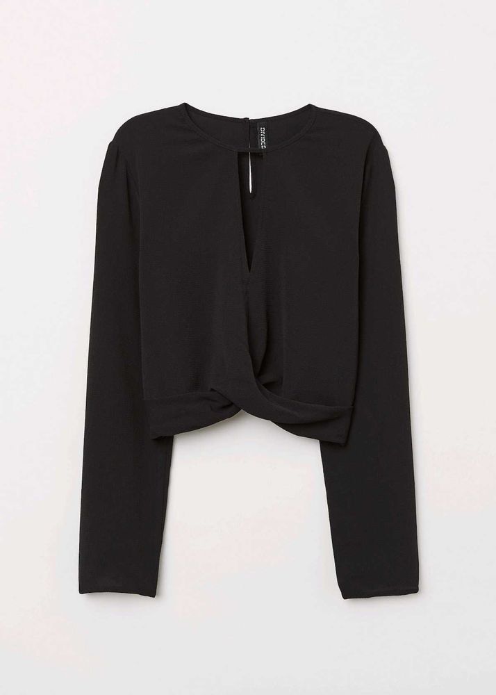 Black Crepe Blouse
