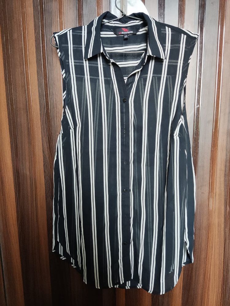 Clearance Sale Striped Sleeveless shirt