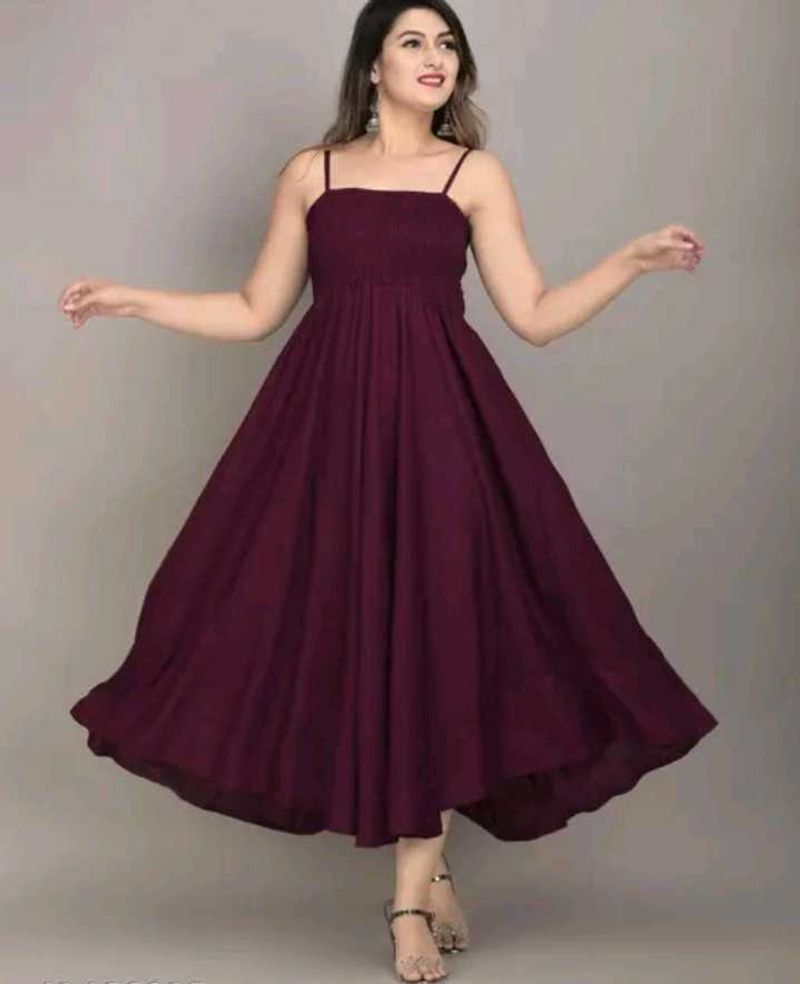 Burgundy Spaghetti Strap Maxi Dress