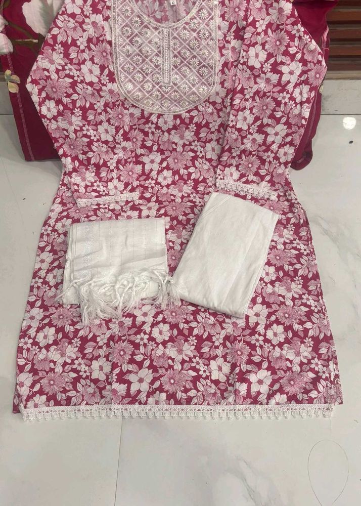 Floral Print Kurti Set