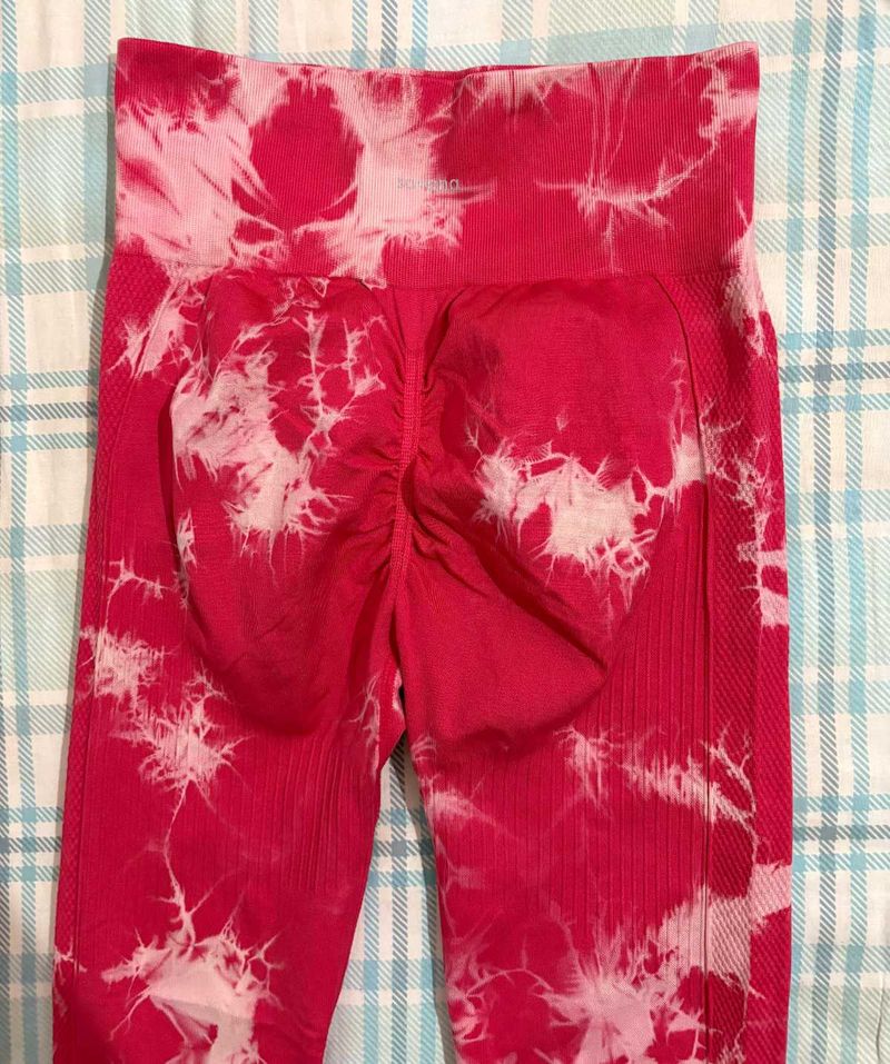 Pink Tie-Dye Leggings