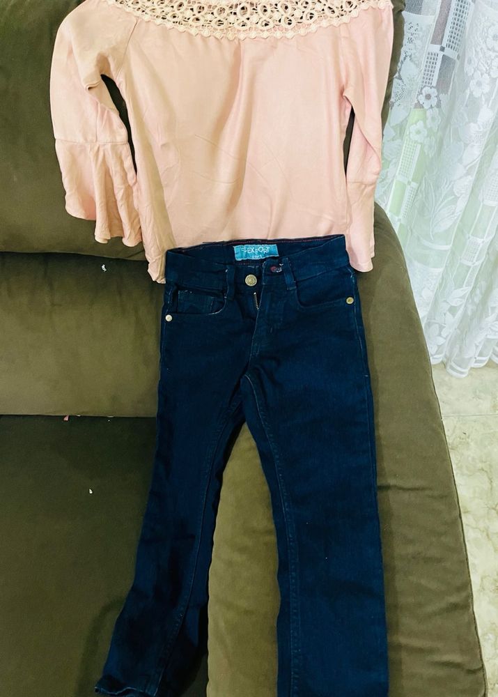 unused Top &amp; Jeans- reliance