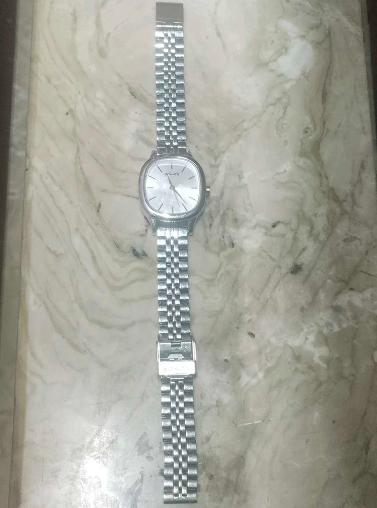 Sonata Linnea Silver Dial Women Watch