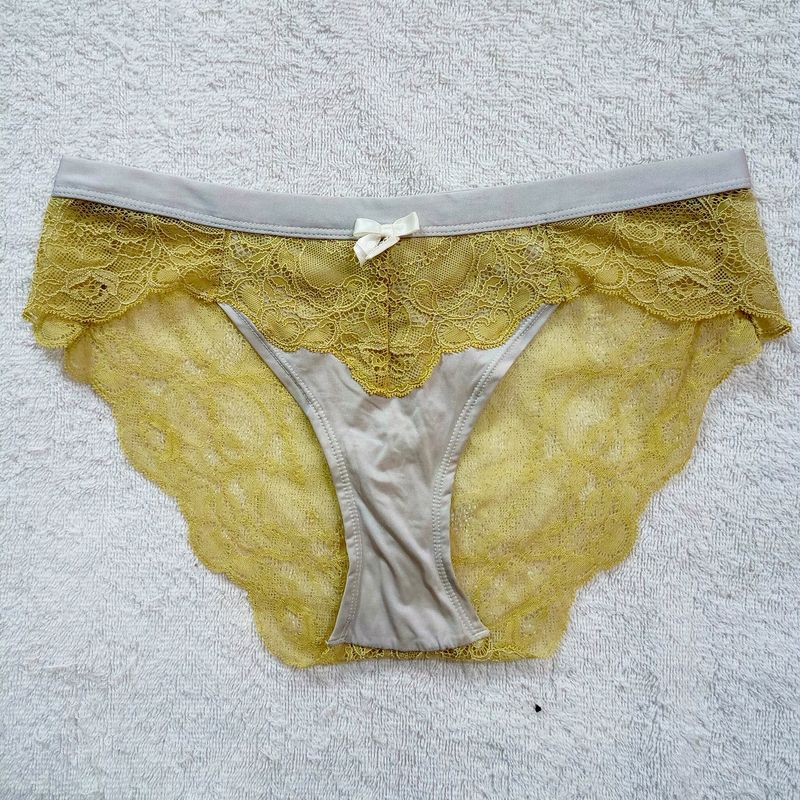 Yellow Net Panty