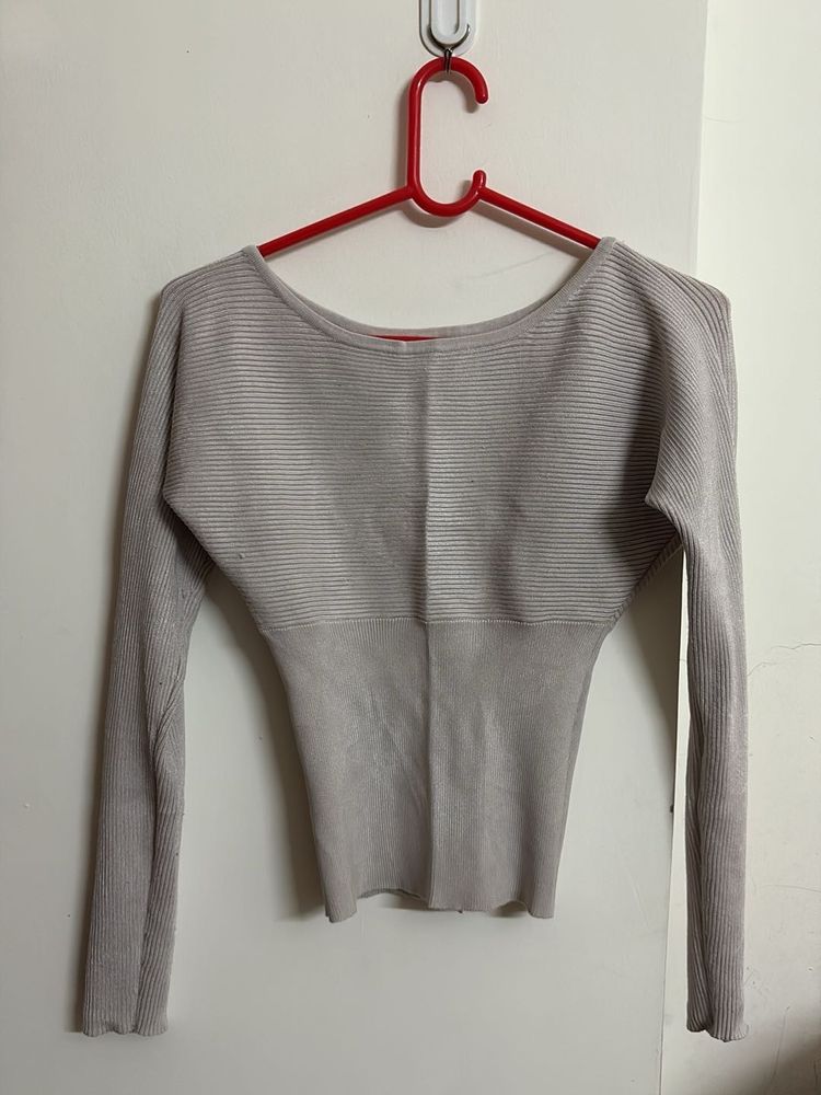 Ribbed Long Sleeve Top
