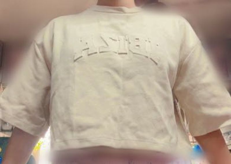 Trendy Graphic Print crop tee