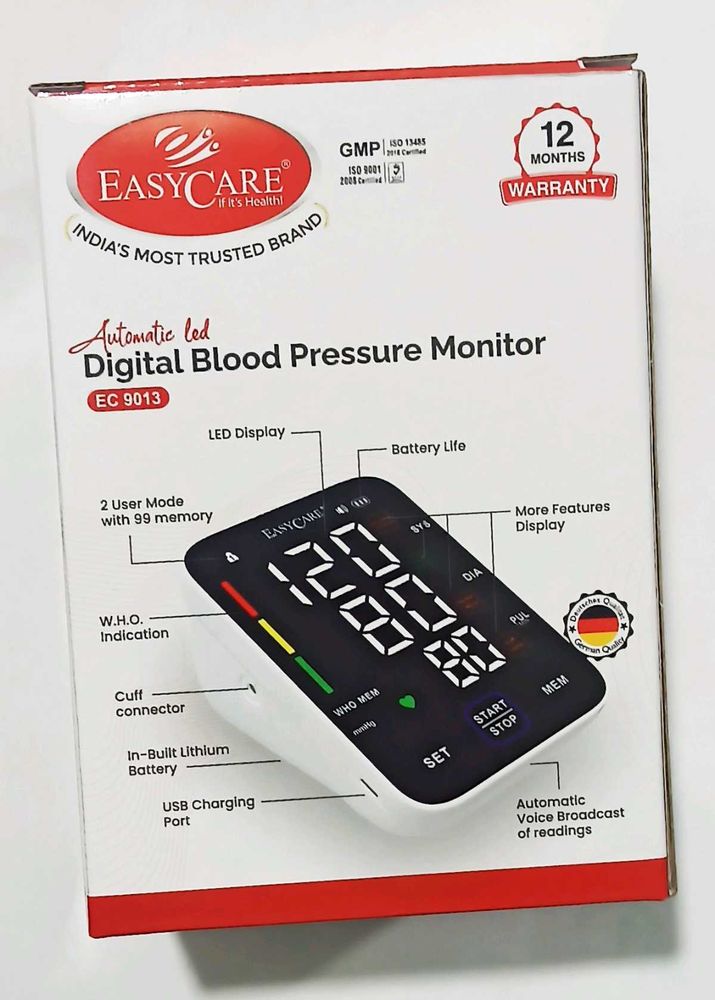 Easycare Digital Blood Pressure Monitor