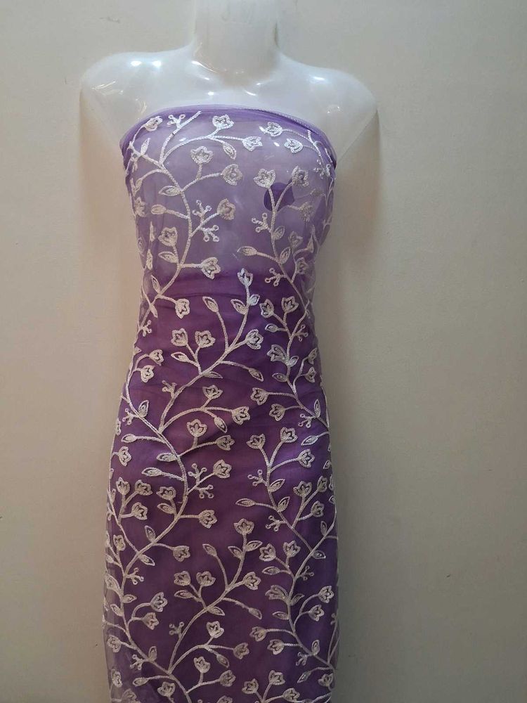 Elegant Purple Dress Material