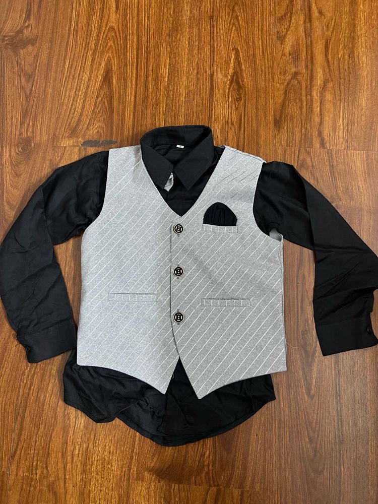 Boys&#39; Formal Vest &amp; Shirt Set (5yrs)
