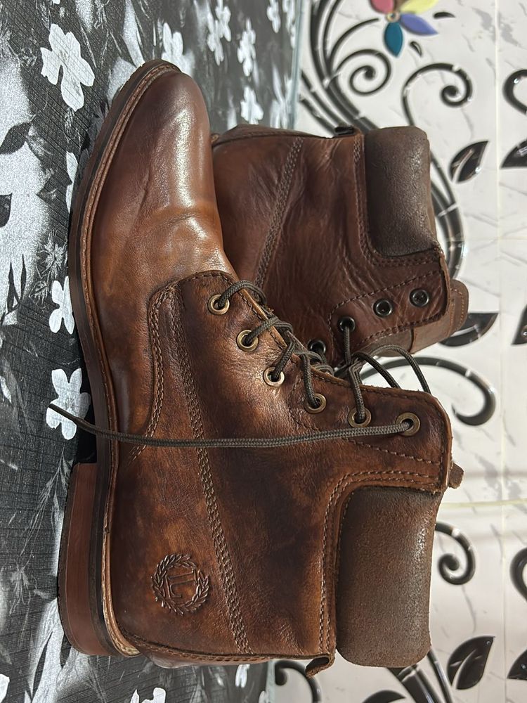 Leather Ankle Length Boots for Men | Soft Cushion