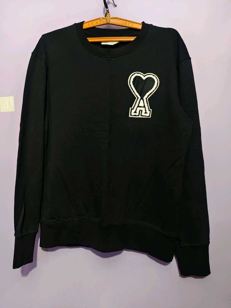Ami Paris Black Sweatshirt Size L
