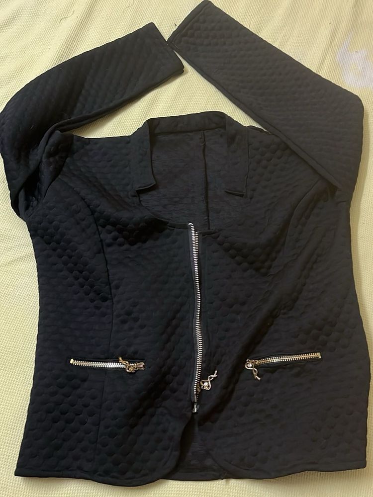 Black Quilted Jacket
